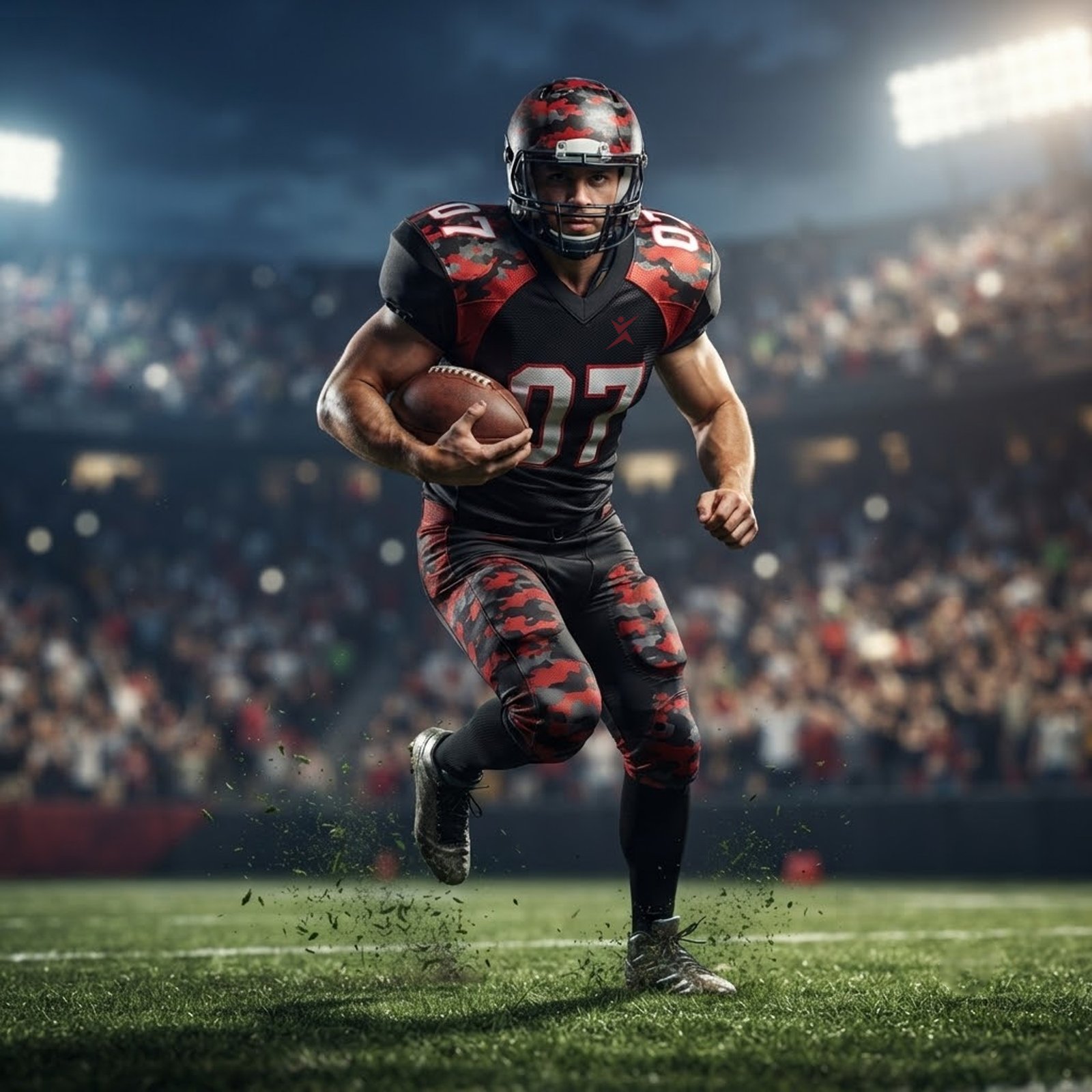 Football uniform front view