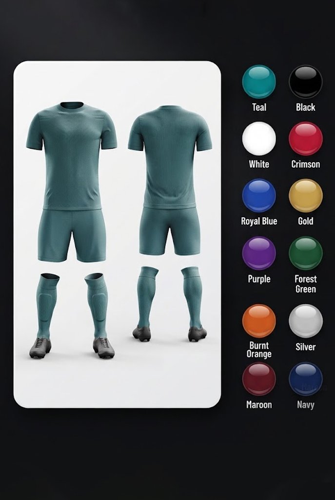 Uniform preview in selected colour