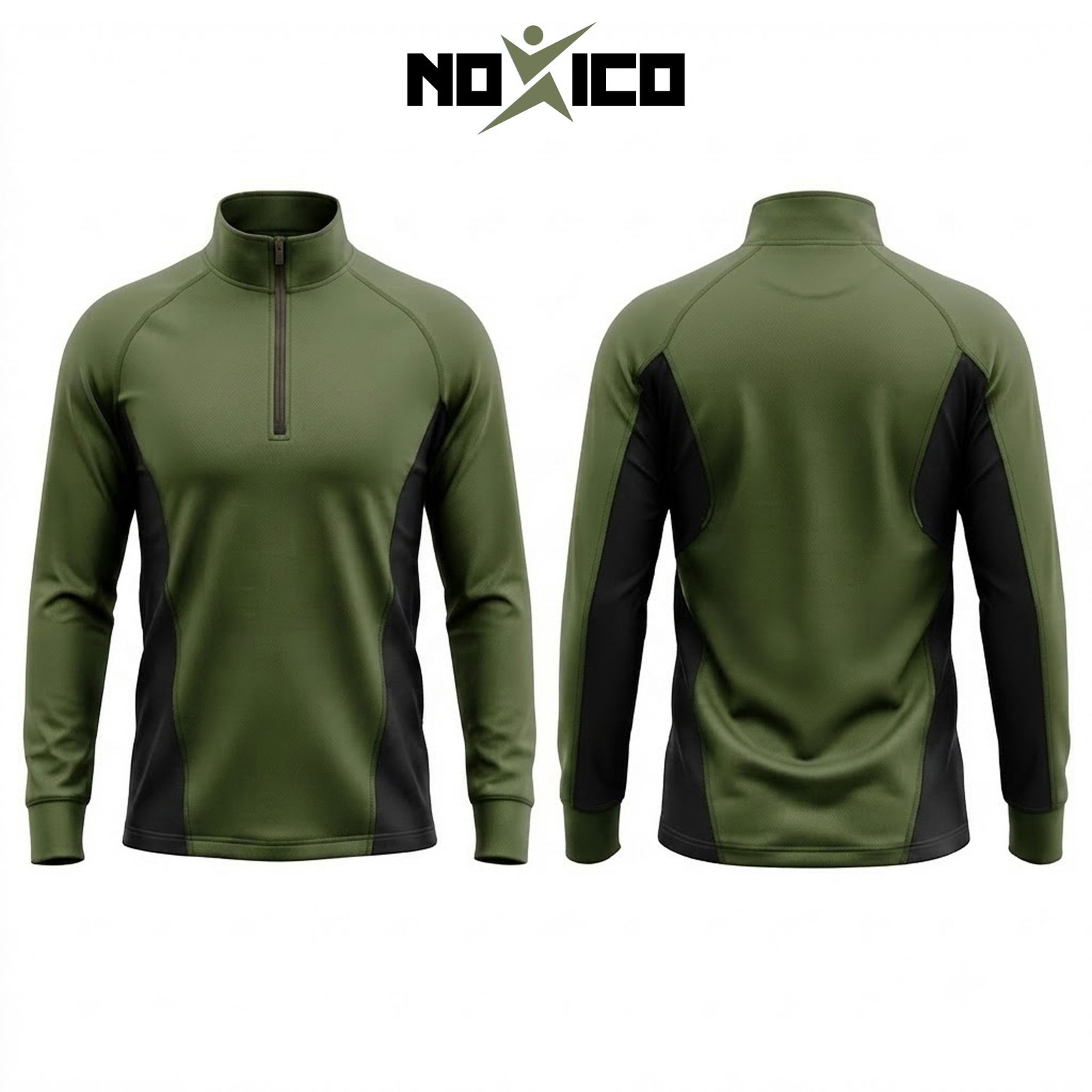 Custom running quarter zips — view 1