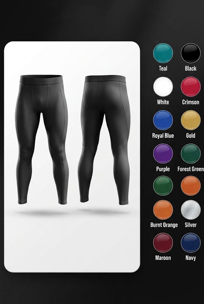 Compression pants preview in selected colour