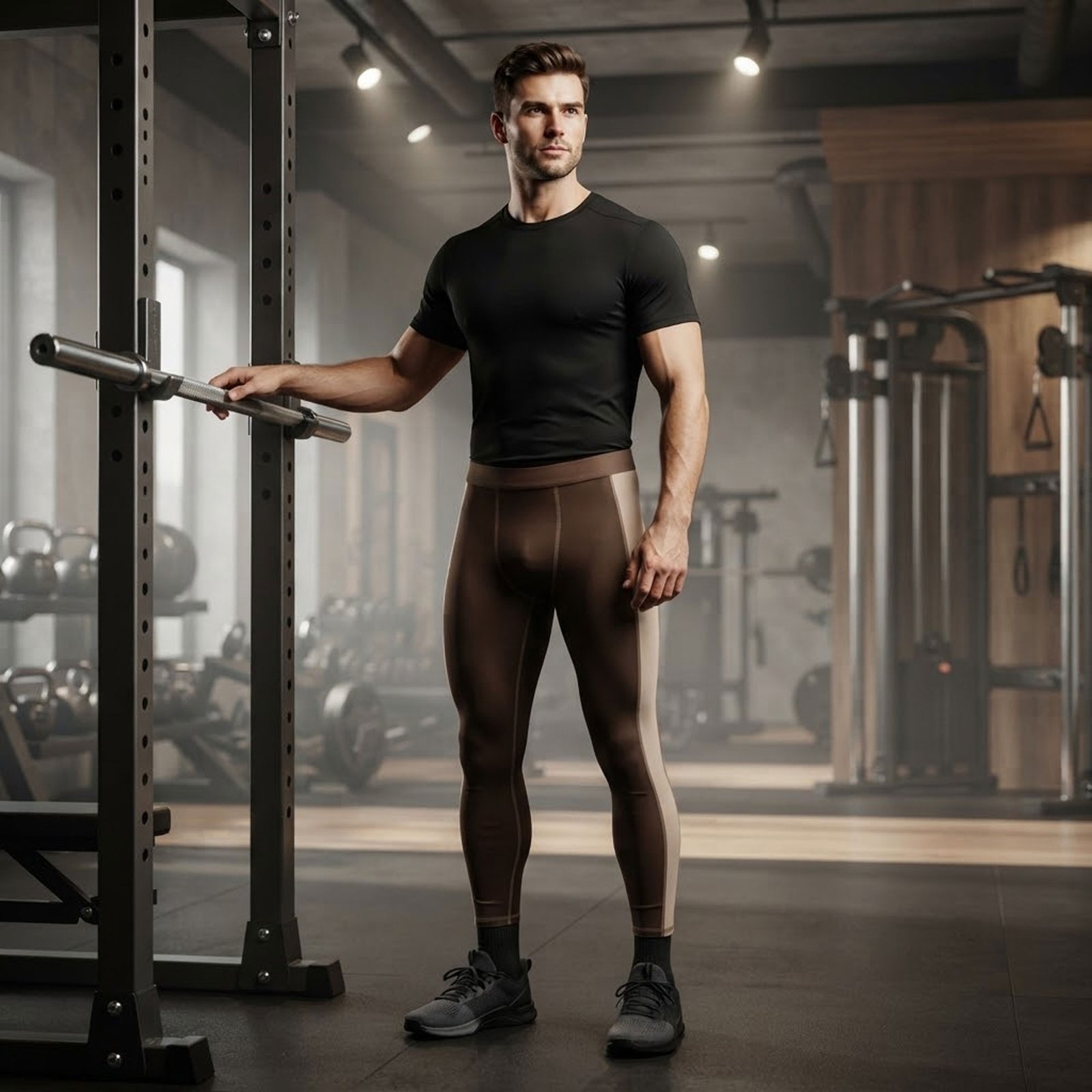 Custom compression pants front view