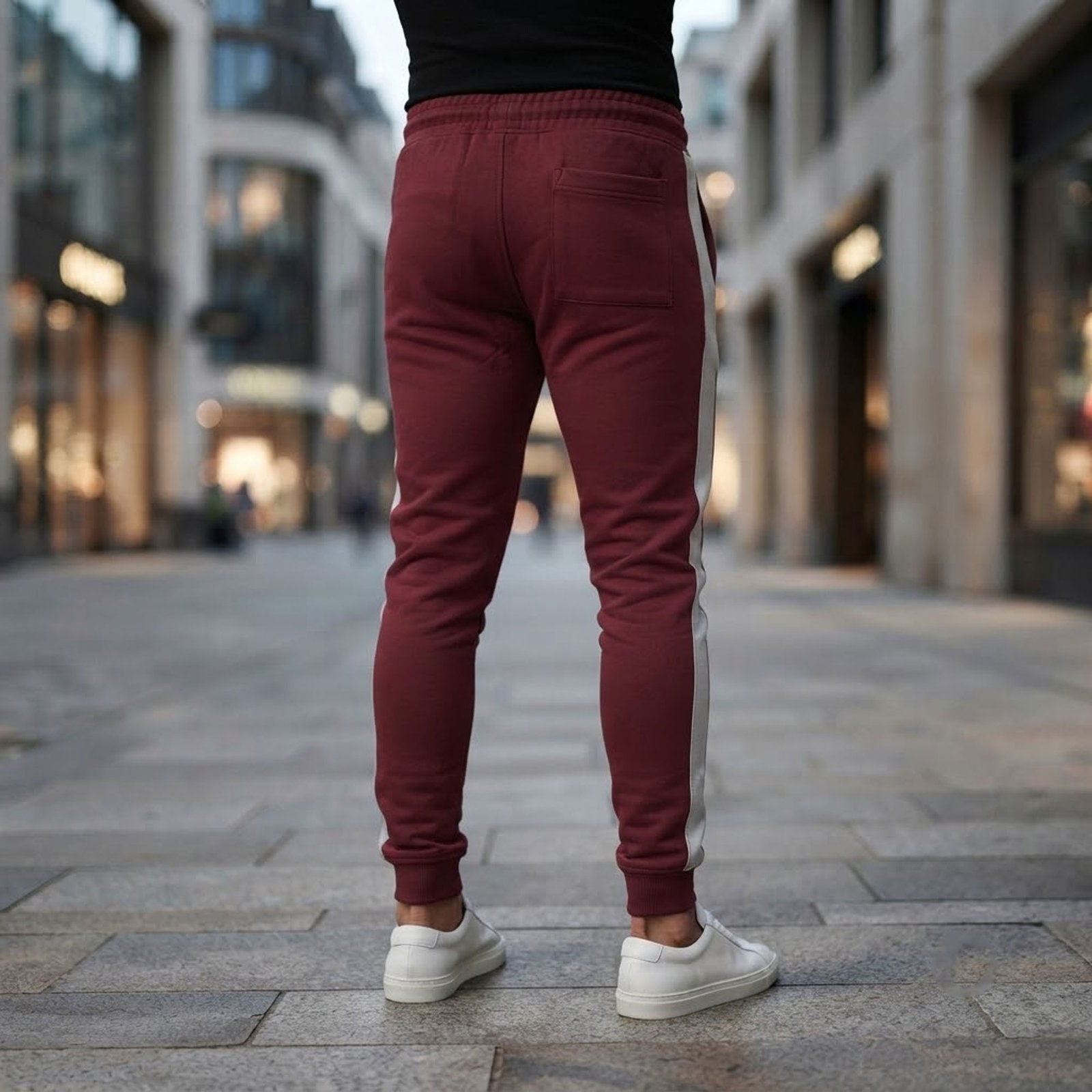 Casual shot of models wearing joggers