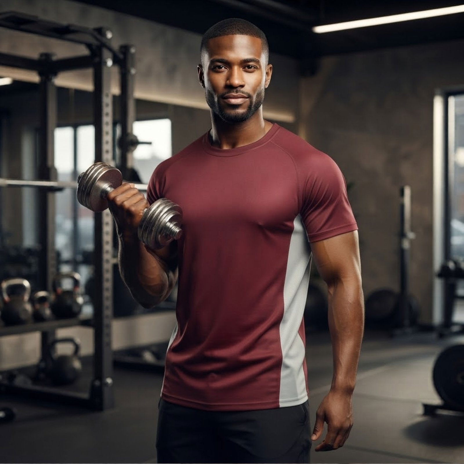 Close-up of gym T-shirt fabric texture