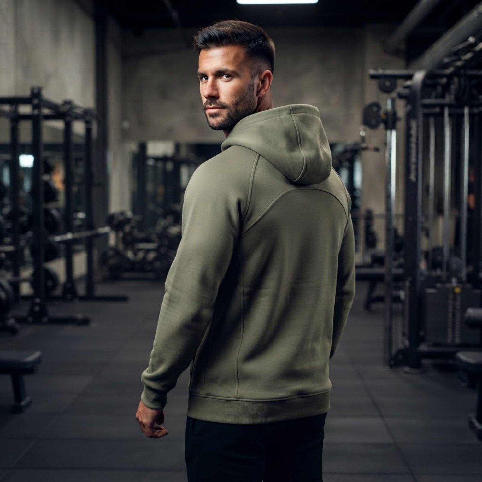 Casual shot of models wearing training hoodies