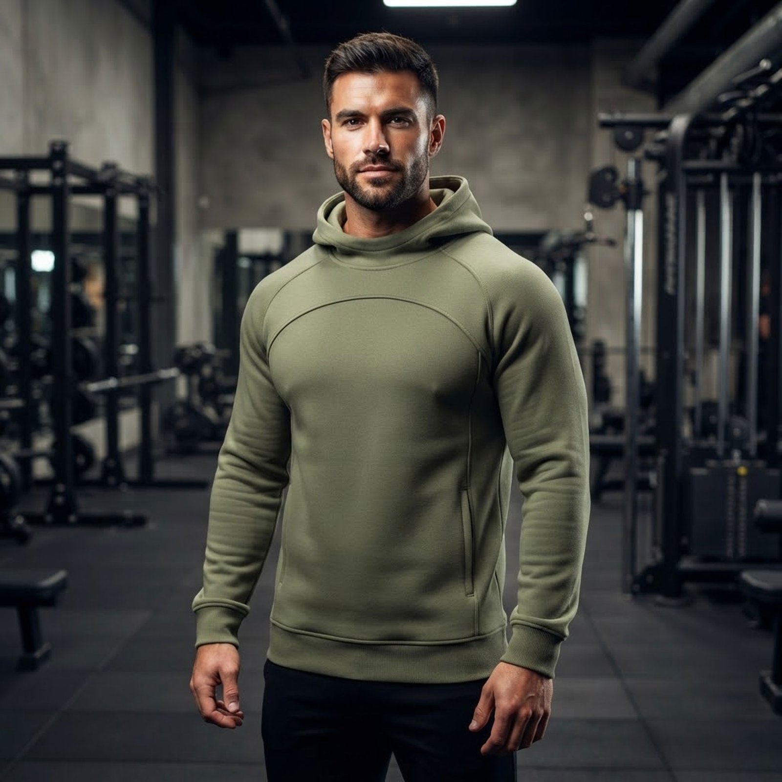 Group wearing matching custom training hoodies