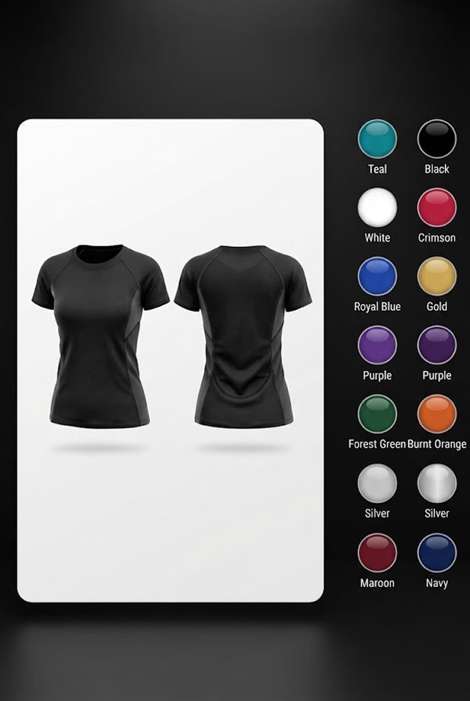 Women's fitness top preview in selected colour