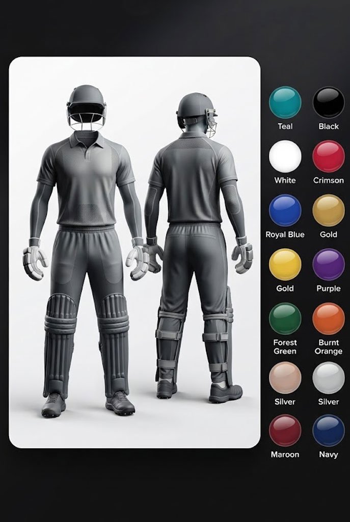Uniform preview in selected colour