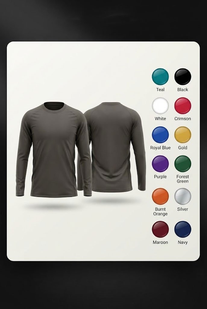 Long sleeve T-shirt preview in selected colour