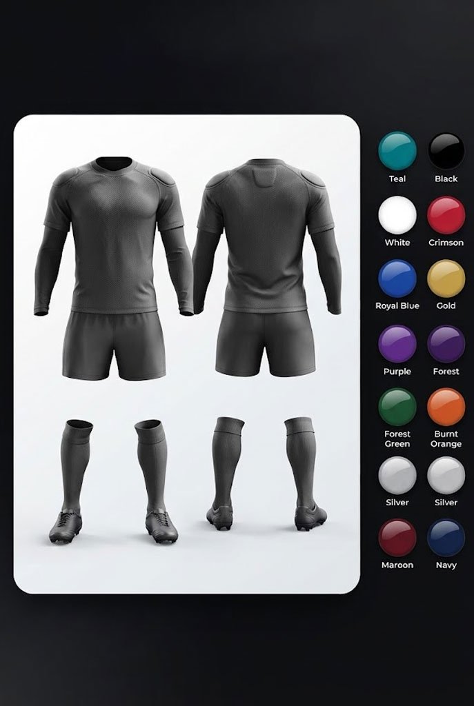 Uniform preview in selected colour