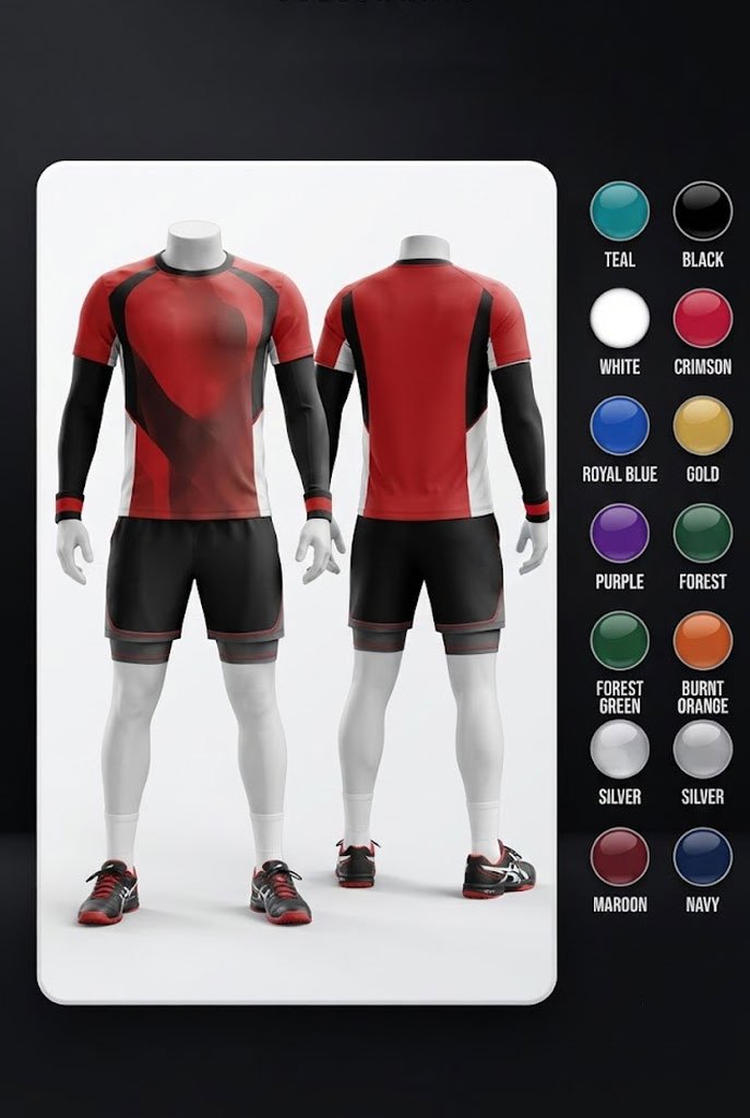 Uniform preview in selected colour